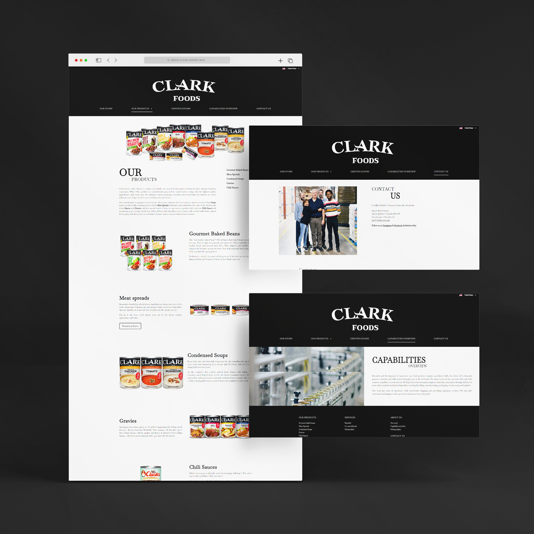 CLARK-FOODS-maquette-site-web-page-sec